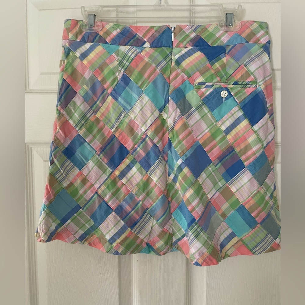 Lady Hagen Patchwork/Pastel Plaid Skort Sz 6 - Picture 5 of 13